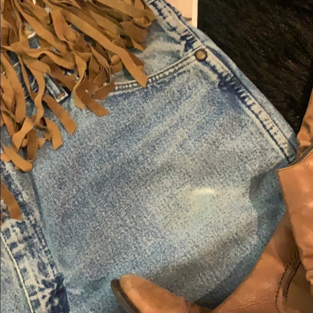 1970 Vintage Wrangler High Waisted Cutoffs 38x18 - Picture 8 of 8